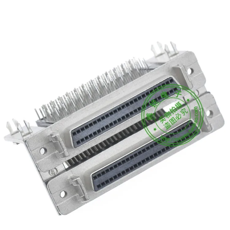 

High-quality SCSI connector 50PIN conjoined twin 90 -degree bend foot hole