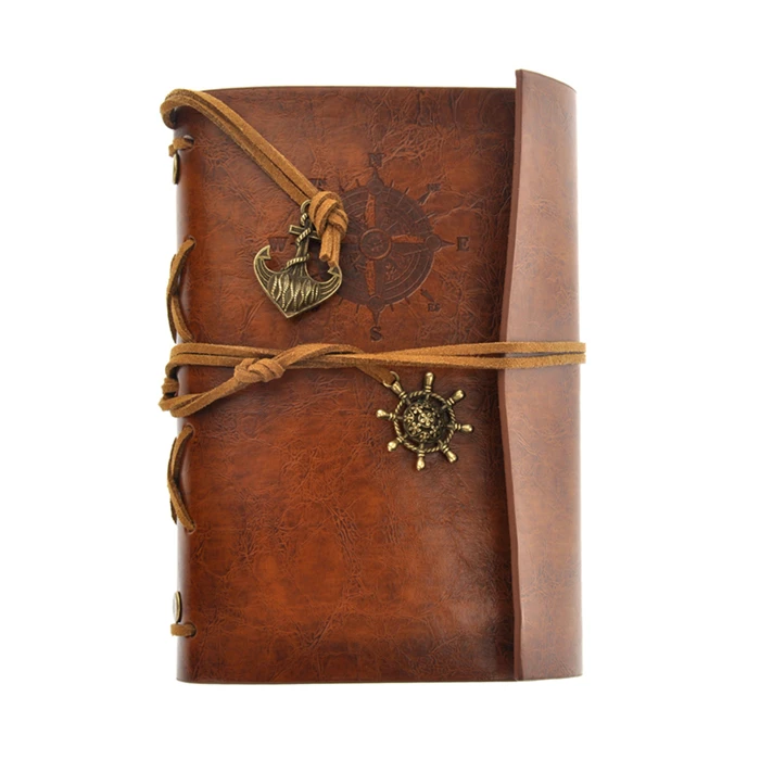 BESTOYARD Ретро винтажный пиратский якорь ПУ Обложка с отрывными листами струнный переплет пустой блокнот дневник для путешествий Jotter подарок