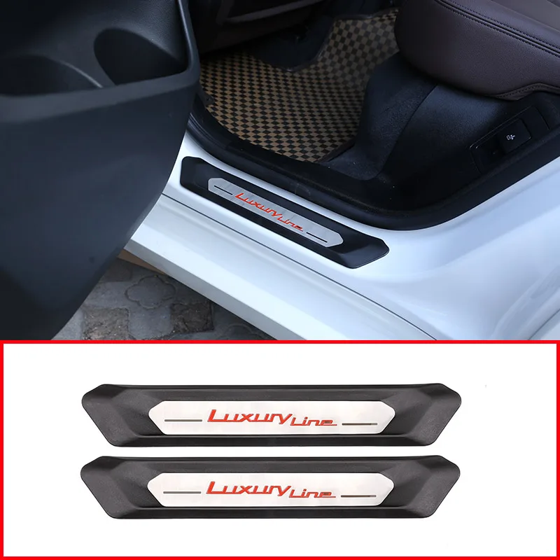 2pcs For BMW X3 G01 2018 2019 Year Car Rear Door Protector Plate Cover