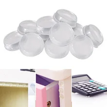 Nordic Rubber Bumper Damper Rubber Feet Pads Cylindrical EVA Silicone 64pcs Cupboard Transparent Furniture Legs Self Adhesive