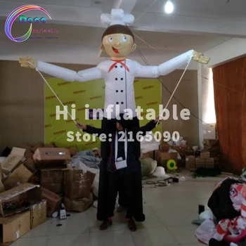 

top sale inflatable chef walking mascot costume for advertising