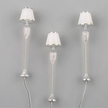 

5Pcs 1:20 Scale Model Sliver LED Floor Lamp Model Living Room Layout LDD2-2