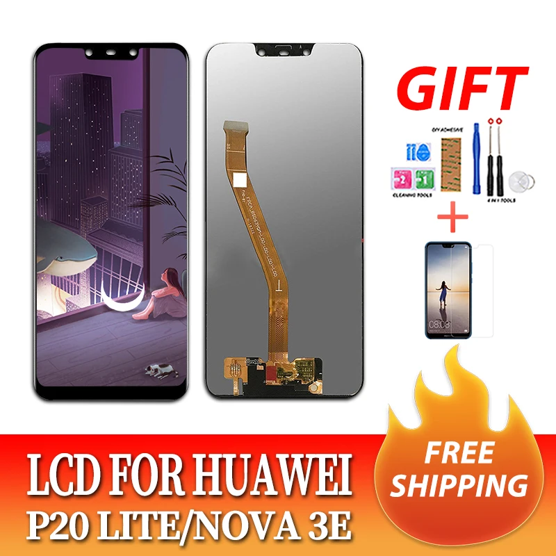 2280*1080 AAA качественный ЖК дисплей с рамкой для HUAWEI P20 Lite + сенсорный экран ANE LX1 LX3 Nova