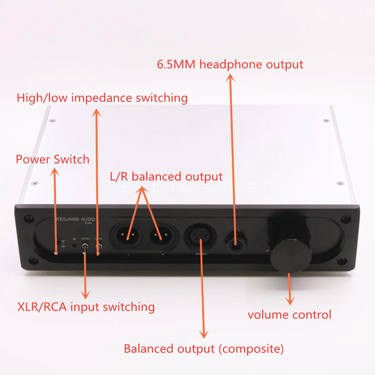 Законченный E600 полностью сбалансированный усилитель для наушников XLR усилитель для наушников
