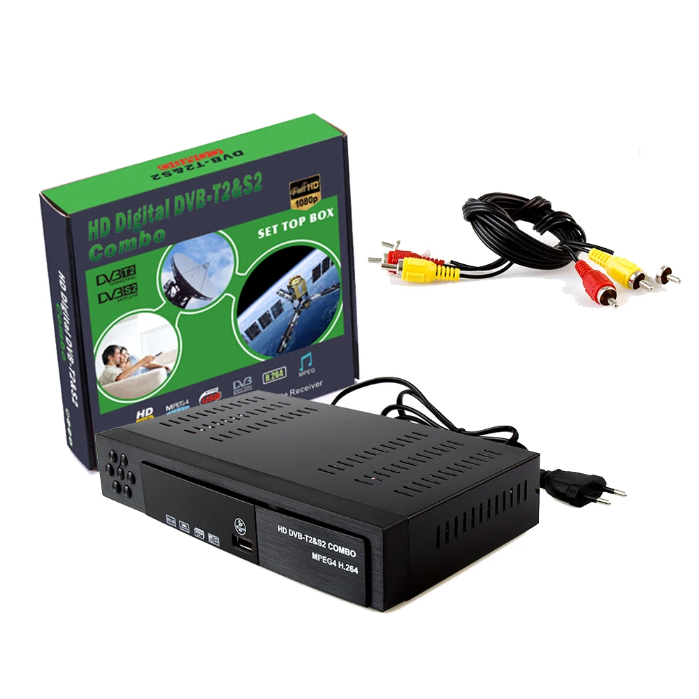 Цифровой эфирный спутниковый ТВ комбинированный приемник DVB T2 & S2 HD 1080 P dvb