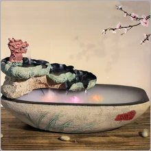 Творческий Лаки Фэн-шуй фонтан увлажнитель бонсай аквариумных рыб Пруд скала морской пейзаж украшения Ectocarpus поток