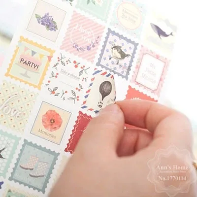 

8PCS/LOT Floral Decoration Sticker Set Fresh Paper Flower Sticker Wedding Album Diary Sitkcer Decoration Crafts DIY Scrapbooking