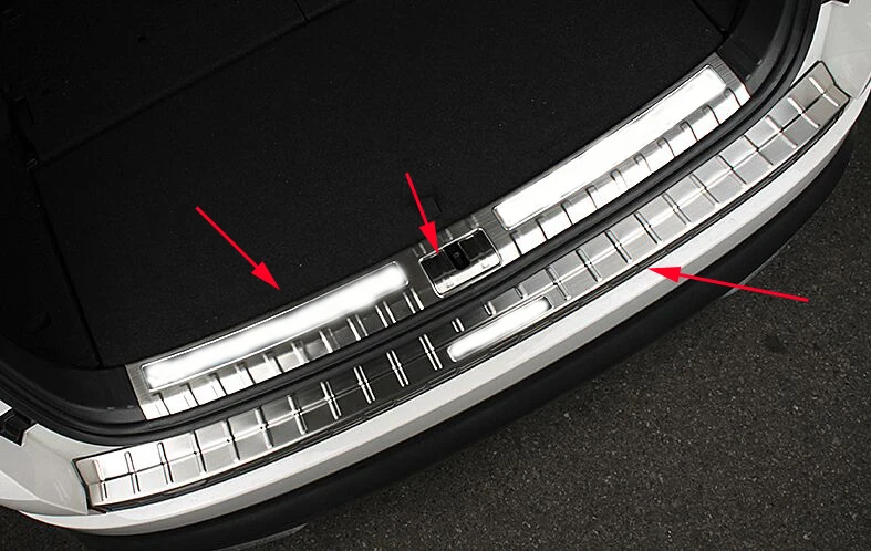 

Rear Trunk Boot Bumper Guard Sill Plate Protector Molding Trim Steel FIT For Skoda Kodiaq 2017 2018