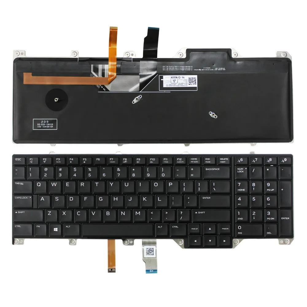 

Jintai Keyboard New Laptop US NEW Backlit Keyboard For Dell Alienware 17 R4 17R4 NIA01 NIB02 P