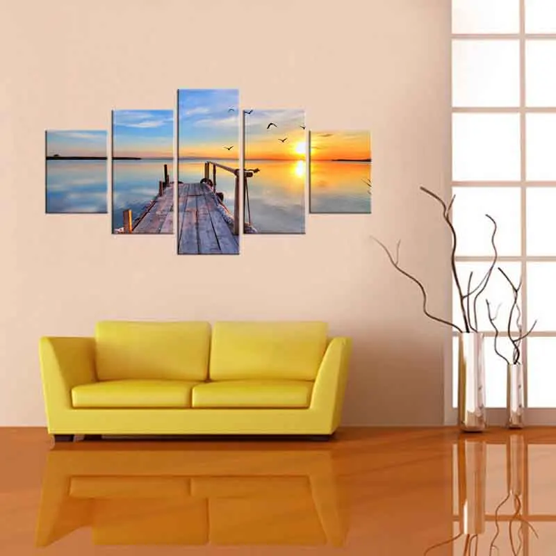 5 шт. Настенная картина с изображением Морского Пейзажа|canvas art|wall paintingfashion art |