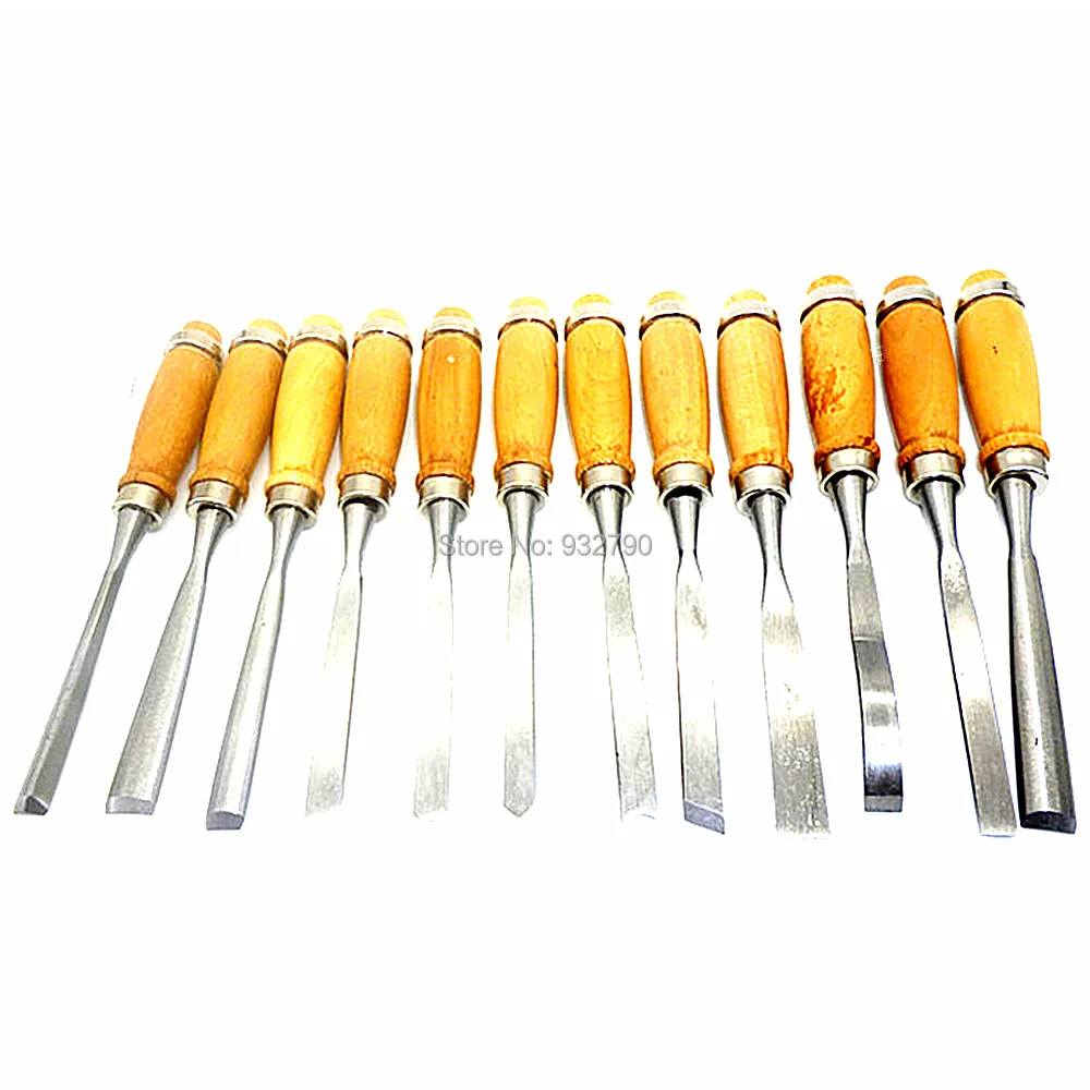 12pcs Wood Chisel Woodworking Carving Chisels Carpenters Wood Working