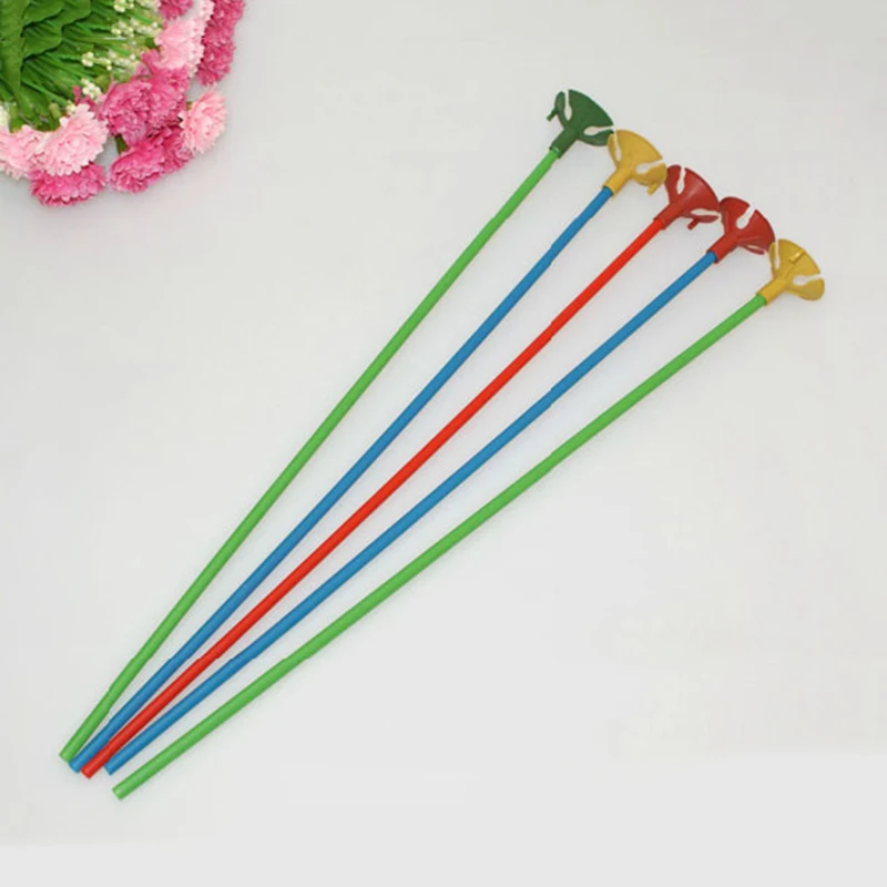 

10pcs/lot 32cm Highquality Balloons Holder Sticks With Cups Balloon Accessories Party Supplies Decoration Random Color