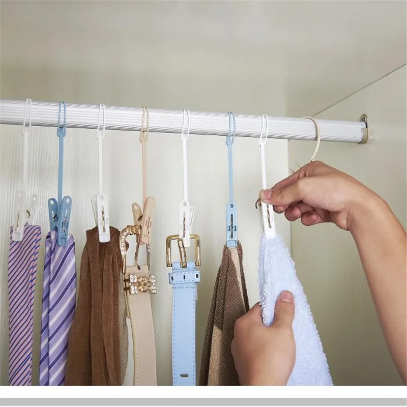 Buy 12PCs/Set PE Plastic Clothes Pegs Portable Hangers