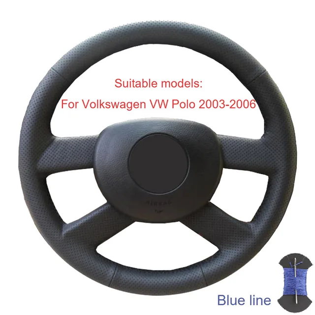 Buy Steering wheel braid for Volkswagen VW Polo 2003 2006/Car steering wheel