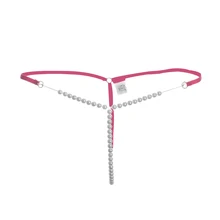 1 шт., сексуальные стринги, стринги для женщин, жемчужные бесшовные трусики, нижнее белье для девушек, сексуальное эротическое Бандажное белье, трусы, трусики