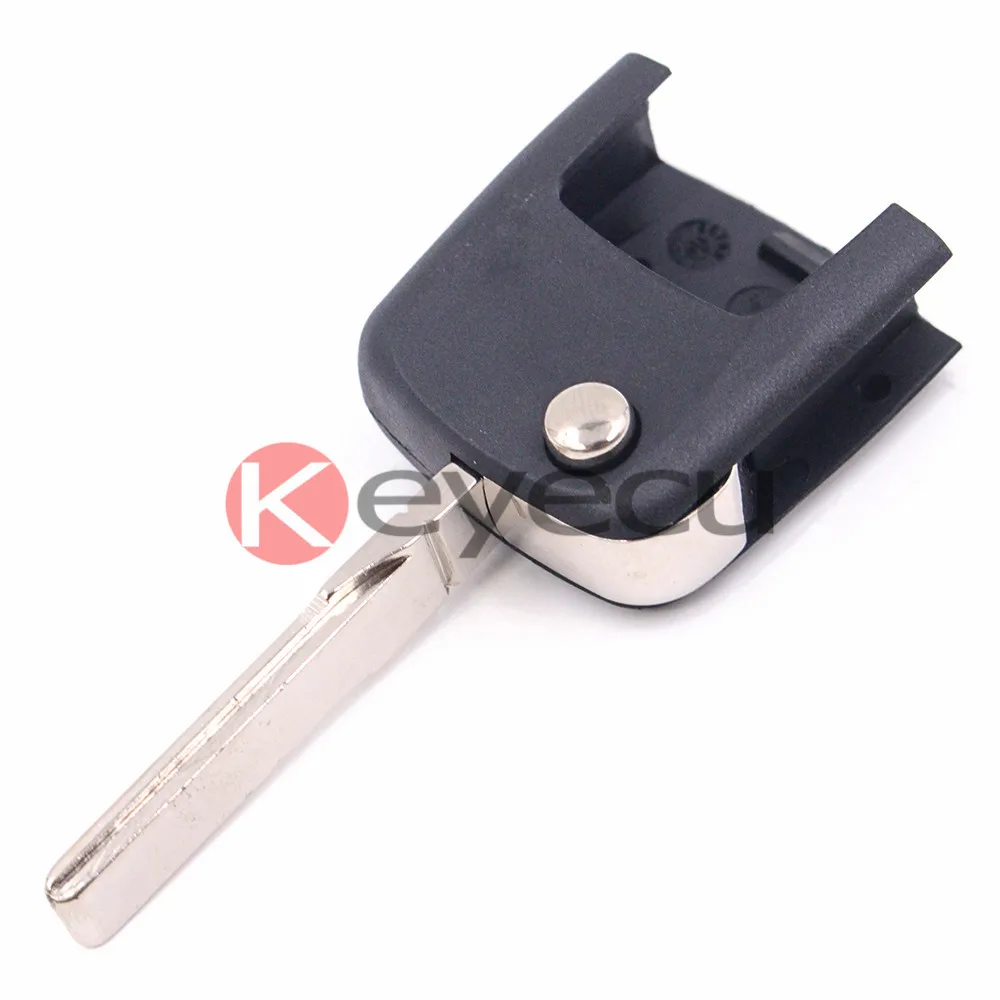 

KEYECUReplacement Flip Remote Key Head Uncut Blank Fob + Chip CAN ID48 for Seat Late models Cordoba,Ibiza,Leon,Toledo