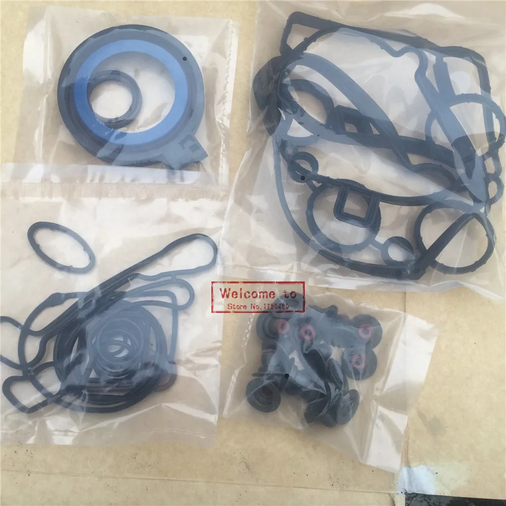 One Set Engine Gasket Set Seal kit Oil Cooler Cylinder Head Gasket For Chevrolet CRUZE 1.8 DAEWOO 55568529