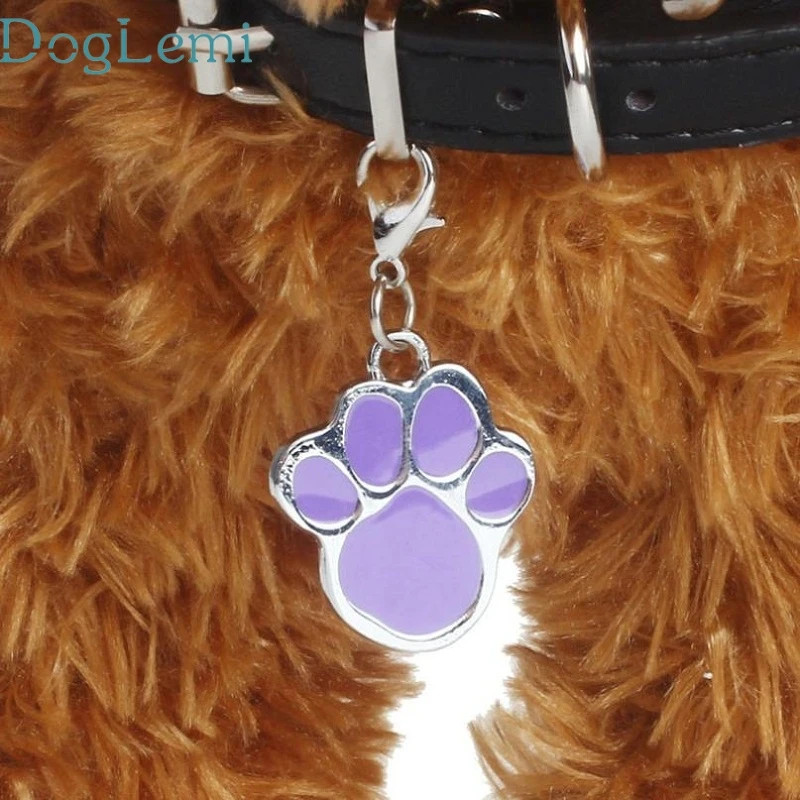 

Mosunx Business Fashion Popular Footprints Puppy Rhinestone Pendant LovelyPet Jewelry