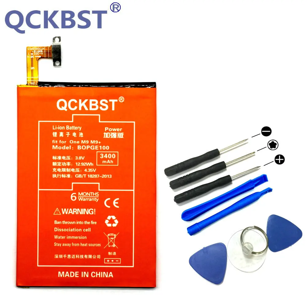 QCKBST BOPGE100 3400mAh аккумулятор для HTC ONE M9 + M9W One Plus M9pt Hima Ultra 0PJA10 0PJA13 телефон Литий-ионные