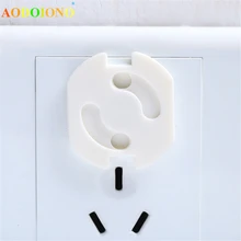10 шт./лот, детская безопасная Вращающаяся крышка, 2 отверстия, стандарт ЕС, Детская электрическая защитная розетка, пластиковые детские замки, защита от детей, розетка