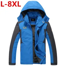 Плюс Размер 8XL 7XL зимняя куртка мужская новая ветровка зимняя оригинальная теплая Толстая Военная куртка для отдыха мужские пуховики