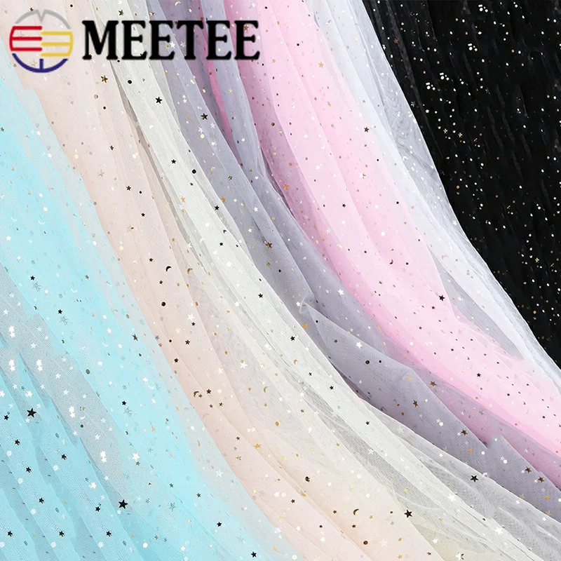 Meetee 3*1 5 метра сетчатая пряжа кружевная ткань шелковая сетка блестящая для юбки