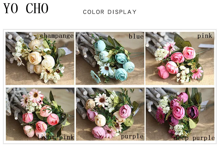 Rose star buds simulation flowers 7