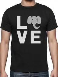 Любовь Слоны быть добры к слонам животных Любовник футболка слон любовник Прохладный Повседневная гордость футболка Мужская Унисекс