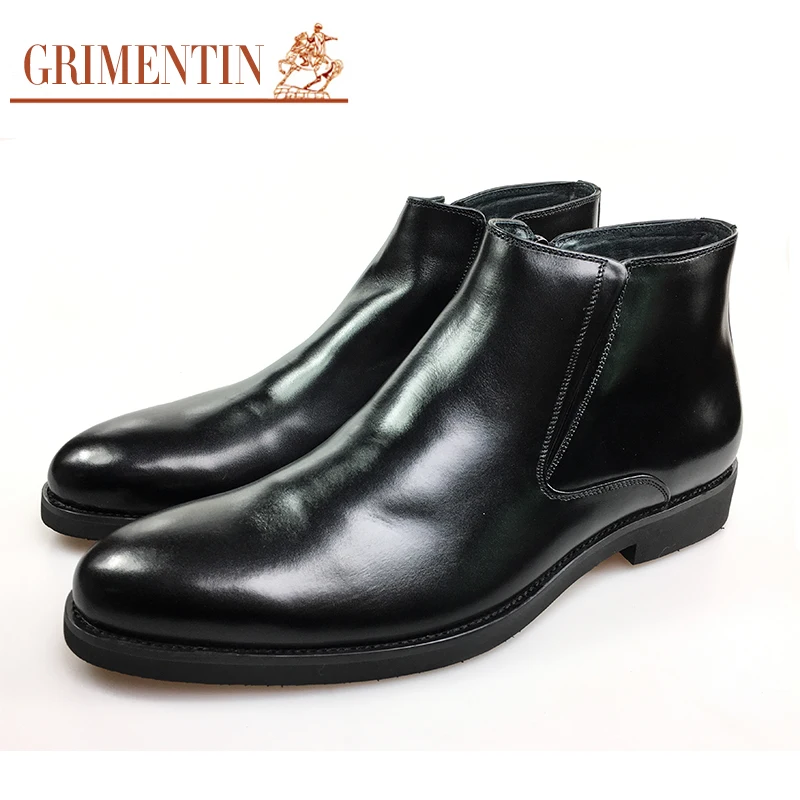 comfortable black boots mens