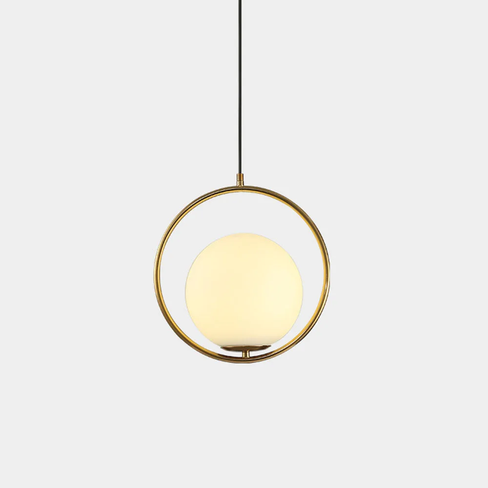 Coquimbo стеклянная подвесная люстра в форме шара для гостиной, спальни, ресторана освещение для бара дома белый свет подвесной светильник с лампами