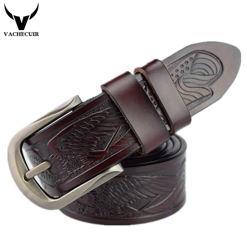 VACHECUIR Ремень 2017 Мода Натуральной Кожи мужчин пояса Дизайнер Роскоши Высокого качества пряжкой мужские Ремни для мужчин ceinture homme
