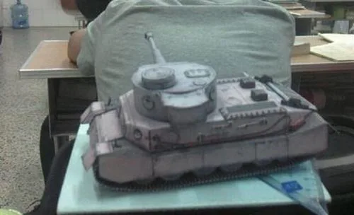 WOT Танк мир № 999 танк тигр Бумажная модель Руководство DIY игрушка
