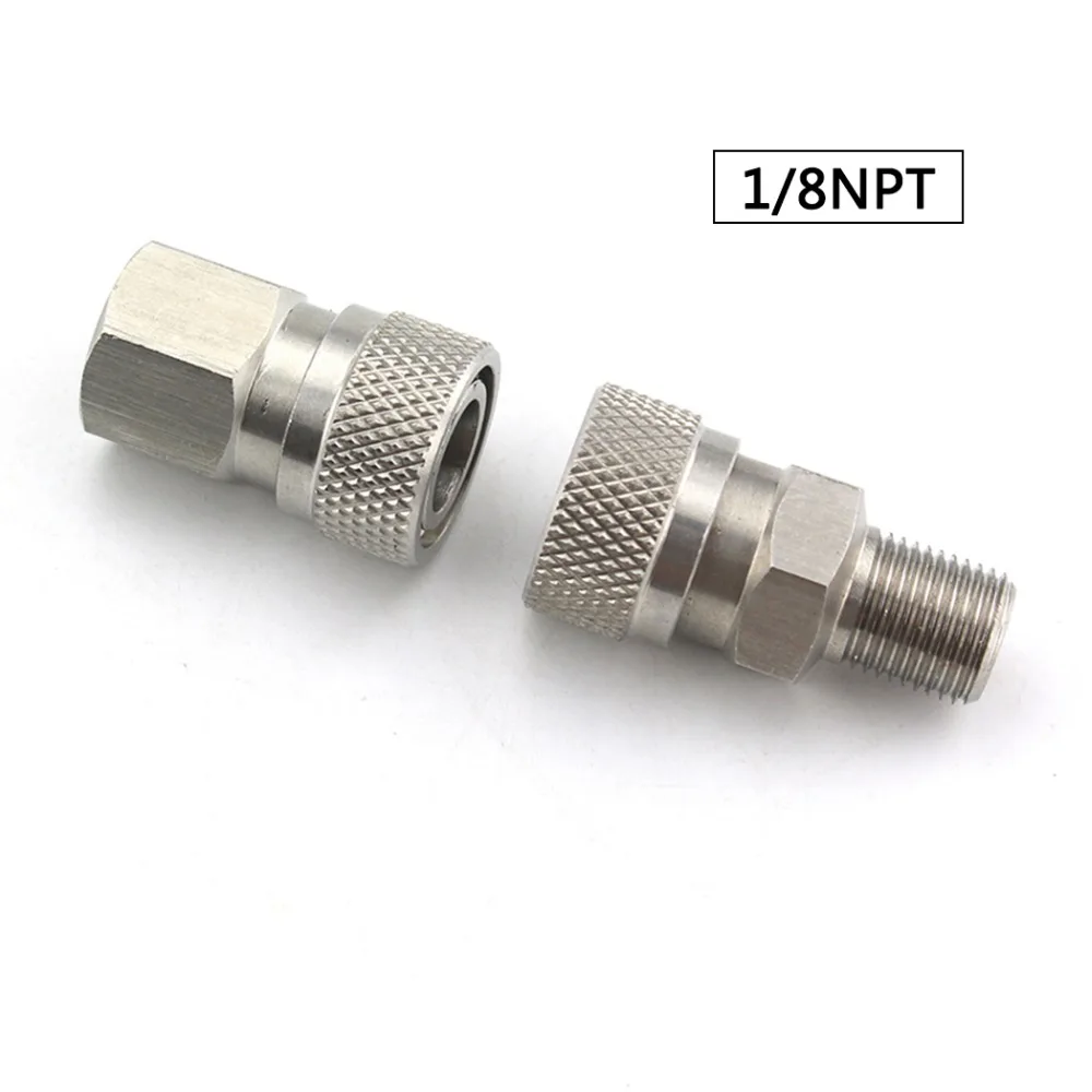 Пейнтбол PCP ВВС 1/8NPT 8 мм Женский соединителей разъем Нержавеющая сталь