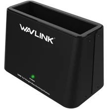Wavlink Universal 6TB USB3.0 to External SATA Hard Drive Docking Station for 2.5″/3.5″ inch HDD/SSD/UASP 12V Power Adapter Black