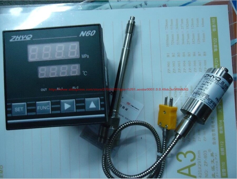 Высокотемпературный Датчик Давления Расплава набор инструментов PT124G-121-50MPA-M14+ N60