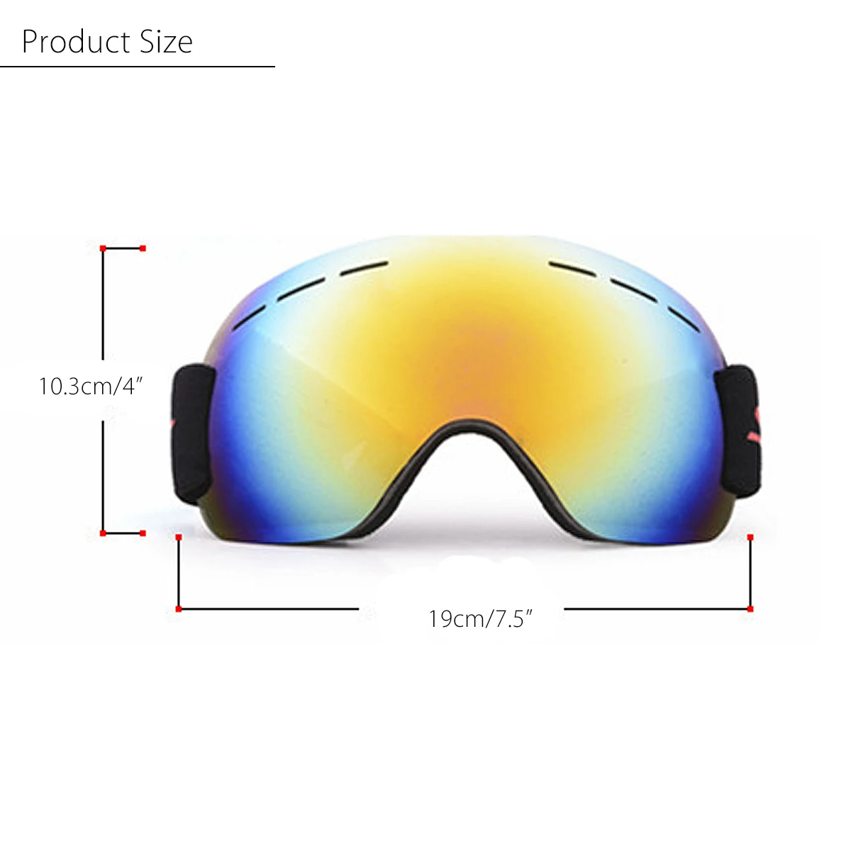 Лыжные очки Регулируемая Защита от ультрафиолета-противотуманные лыжные очки для мужчин женщин снежные очки для катания на лыжах и сноуборде Лыжные маски очки