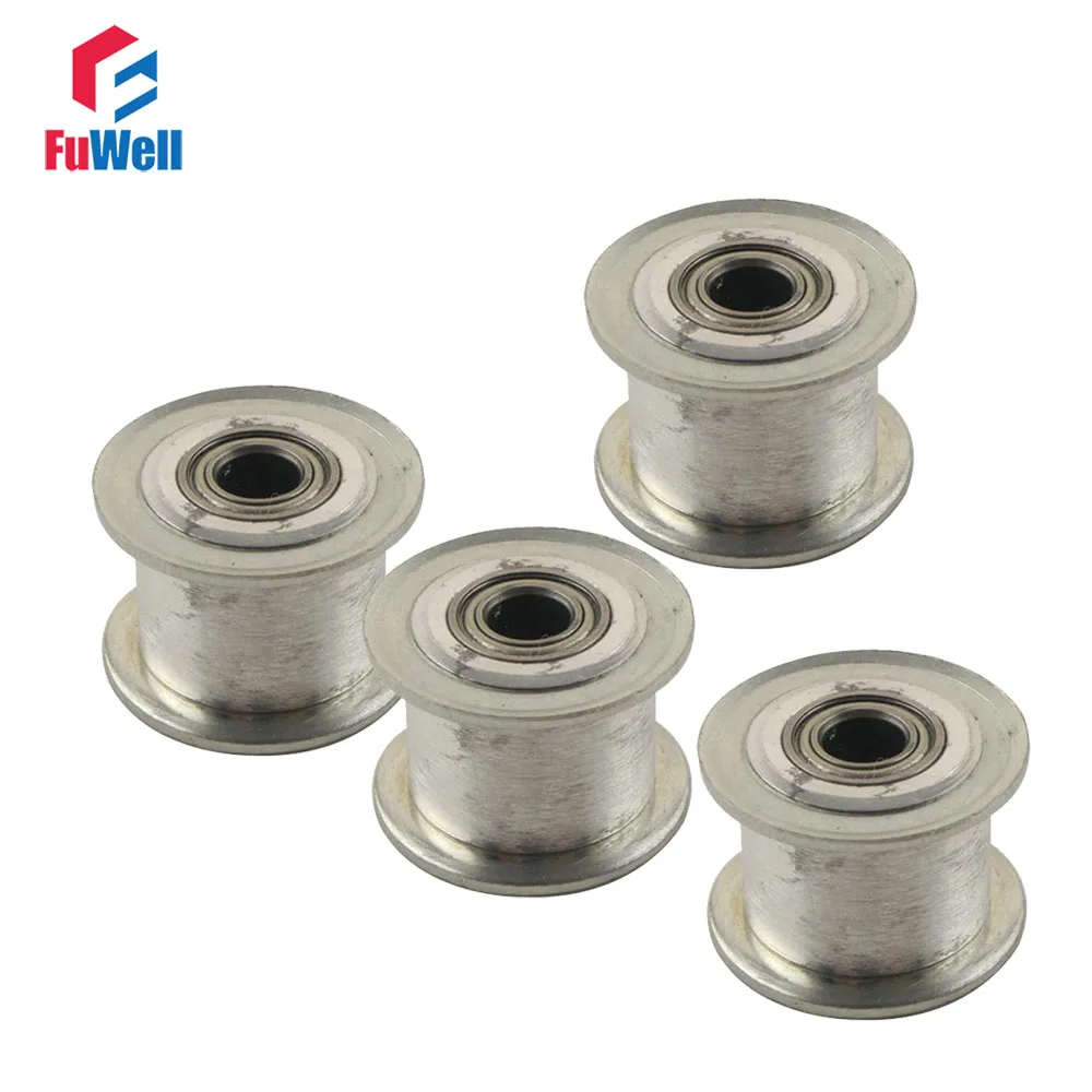 

4pcs MXL 20T Timing Idler Pulley Without Teeth 7mm/11mm Belt Width Idle Pulley 3/4/5mm Inner Bore Bearing Synchronous Wheel