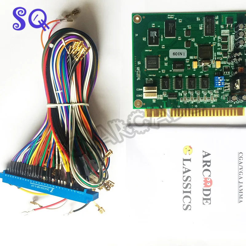 60 в 1 jamma игра pcb jamma маячок 28P CRT VGA Классическая игра PCB для коктейлей аркадная машина или вверх правая аркадная игра машина