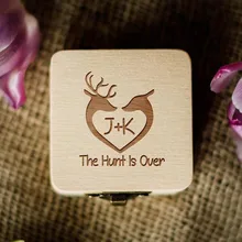 Персонализированные Свадебные кольца коробка под заказ имя деревянный держатель для обручальных колец Уникальные свадебные подарки коробка поставки