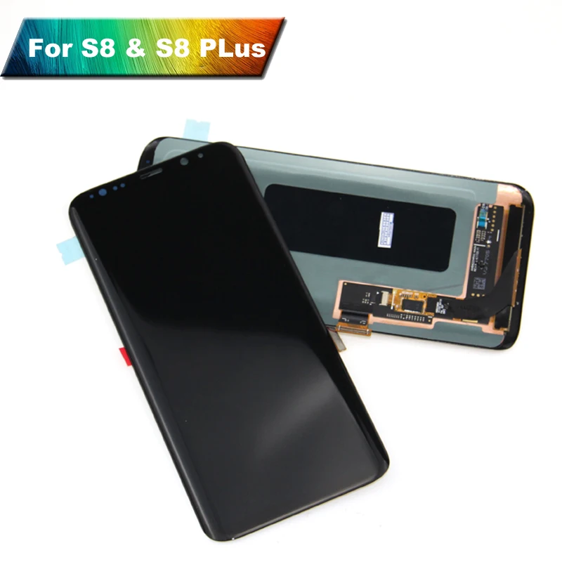 Экран дисплея S8 S8plus для SAMSUNG Galaxy сменный ЖК экран с сенсорным дигитайзером в сборе