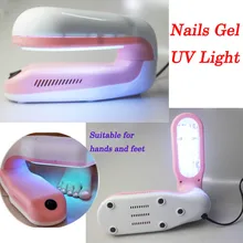 ЕС Plug 180 Вращающийся 9 Вт УФ светодиодная лампа для ногтей гель УФ лампа для высыхания Лечения Машина отверждаемые УФ гель аппарат для сушки ногтей