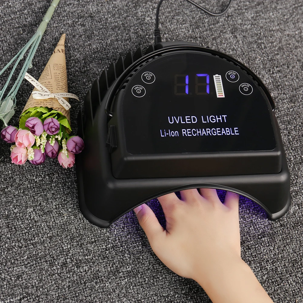 Bfaccia Professional Nail Polish Dryer Auto-Sensing Lithium Nail Lamp LED UV Lamp Nail Dryer Battery Wireless Charging