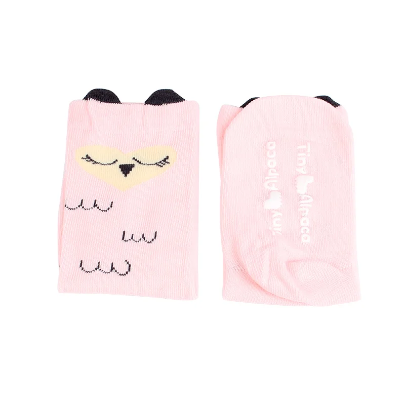 4 Pairs Cartoon Alpaca Kids Socks Animal Infant Cotton Socks Spring Autumn Baby Girls Boys Floor Socks Comfort Children Clothing (17)