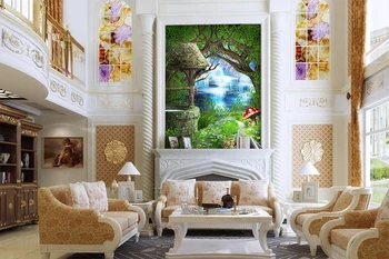 

Fashion new photo wallpaper Environmental Mural non-woven 3d wall paper mural the fairy tale background homedecoration