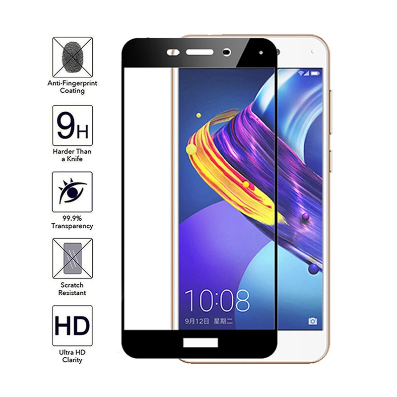 Для Huawei Honor 6c pro Полное покрытие защитный стеклянный чехол Защита для экрана