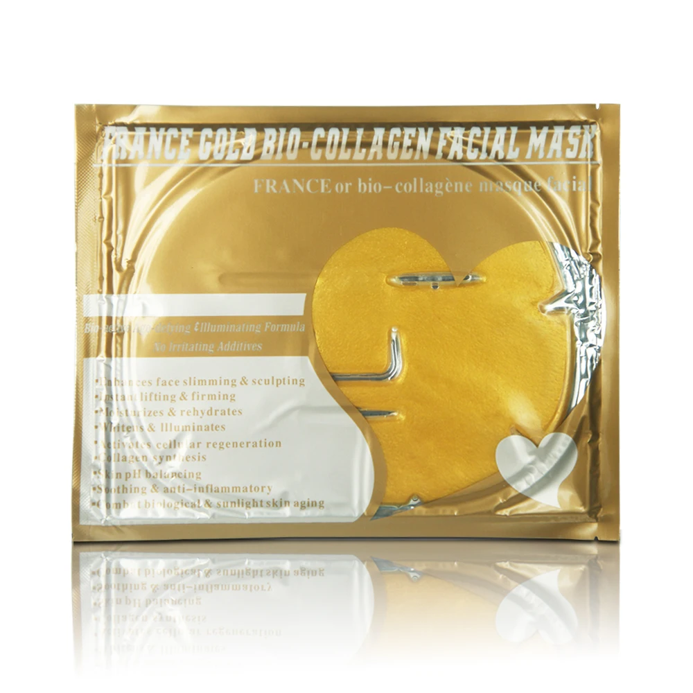 5 шт. Коллагеновые увлажняющие Антивозрастные маски для лица|mask hydrating|gold collagen face