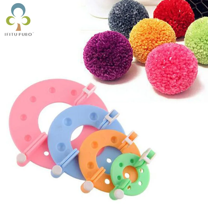 

8pcs/lot 4sizes Knitting Tools Pompons Yarn Ball Making Hand Knitting Widgets Home Utilities LYQ