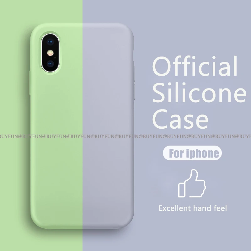 

Candy Color Case for iPhone XR X Xs Max Silicone Case for iPhone 6 6S 7 8 Plus luxury Phone Cover iphon 10 i phone x Soft Coque