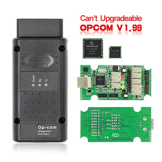 OPCOM V1.95 PIC18f458 FT232RQ OP COM V1.70 V1.95 может быть флэш-обновление OBD2 диагностический инструмент для Opel OPCOM шина сети локальных контроллеров диагностики автомобилей - Цвет: V1.99