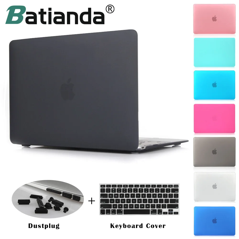 Crystal Clear Matte Rubberized Hard Case Cover for Macbook Pro 13.3 15.4 New Pro Retina 12 13 15